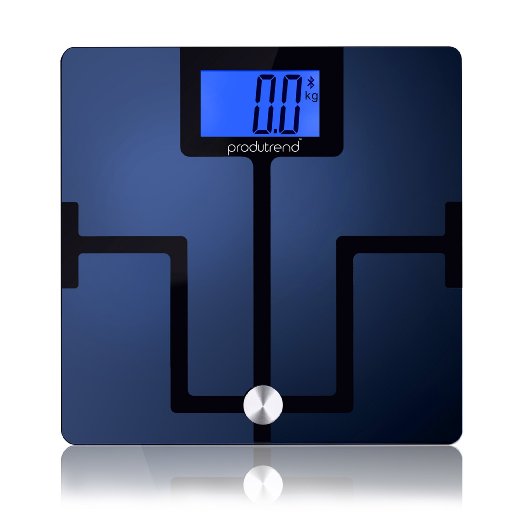 Witfit Bluetooth Smart Scale - Body Fat Bmi Bmr Body Water Bone Mass and Muscle Mass Percentage Calculations Ios and Android Compatible