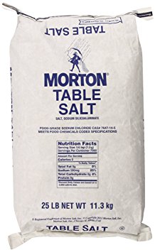 Morton Table Salt, 25 Pound