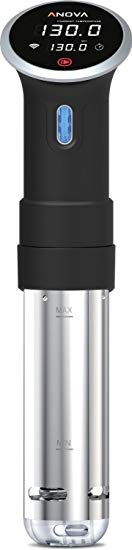 Anova Culinary Sous Vide Precision Cooker | Remote Adjustment & Control, Smart Device App Enabled w/WIFI   Bluetooth, Easy to Clean, Immersion Circulator, 900 Watts (Black), 220V, UK Plug