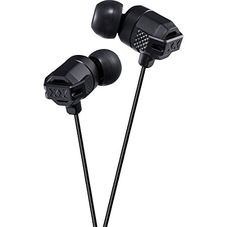 JVC Premium Noise Canceling Lightweight Xtreme Xplosives In-Ear Deep Bass Stereo Headphones (Black)