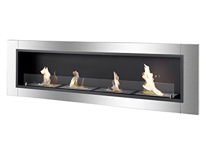 Ignis Ventless Bio Ethanol Fireplace Accalia with Safety Glass