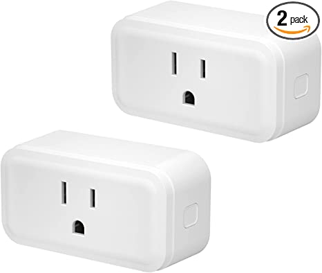 SONOFF S40 Lite 15A WiFi Smart Plug ETL Certified, Smart Socket Outlet Timer Switch, Compatible with Alexa & Google Home Assistant, IFTTT Supporting, No Hub Required 2-Pack