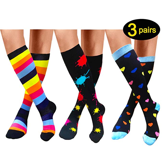 Compression Socks For Women Men 20-25mmHg-Best Medical, Nursing, Travel & Flight Socks