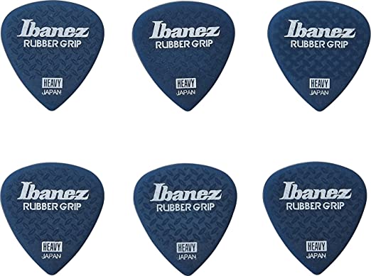 Ibanez PPA16HRG Wizard Series, Rubber Grip Picks 6 Pack 1.0mm (PPA16HRGDB)