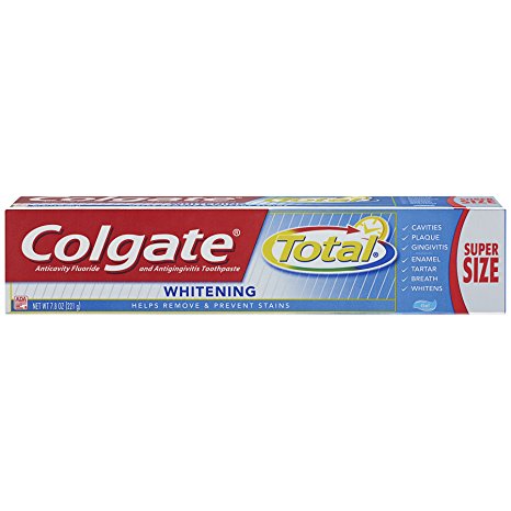 Colgate Total Whitening Gel Toothpaste,  7.8 Ounce (Pack of 6)