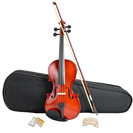 Oypla Full Size 4/4 Acoustic Violin Set With Case, Bow & Rosin