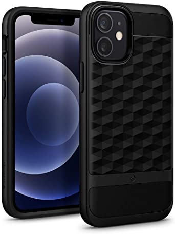 Caseology Parallax for Apple iPhone 12 Mini Case (2020) - Matte Black