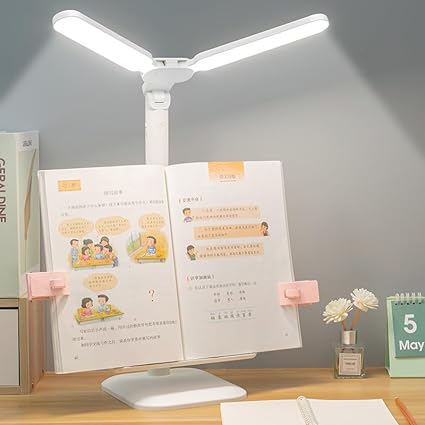 Akari Rechargeable Desk/Study Lamp Night Lamp, Touch On/Off Switch, Child Eye Safety Student Study Table Lamp, Led Lamp USB Charge Angle Adjustment Feature (AK-1707 Table LAMP)