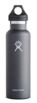 Hydro Flask Double Wall Vacuum Insulated Stainless Steel Leak Proof Sports Water Bottle, Standard Mouth with BPA Free Loop Cap