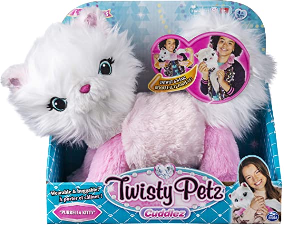 Twisty Petz Cuddlez Purrella Kitty Transforming Collectible Plush for Kids Aged 4 & Up