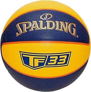 United Sports Unisex - Adult Spalding TF 33 Ball, Blue/Yellow, 6