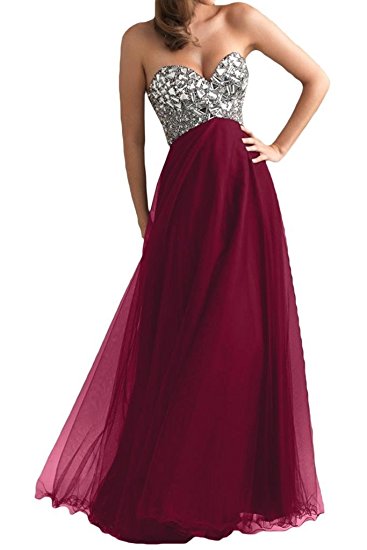 Ouman Women's Long Tulle Party Dress Prom Gown