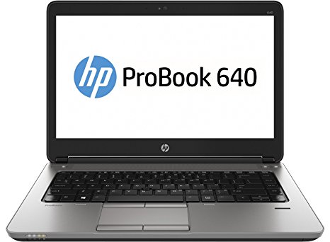 HP ProBook 640 14-inch Laptop (2.6 GHz Intel Core i5 processor 8 GB RAM, 128 Solid State Drive Windows 7 Professional (Black)