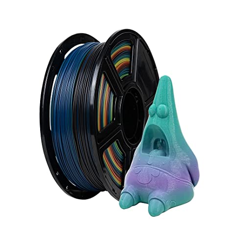 Flashforge PLA 1.75mm, 3D Printer Filaments 1kg Spool-Dimensional Accuracy  /- 0.07mm, Environmental Friendliness, no Smoke and no Odor(PLA, Rainbow)