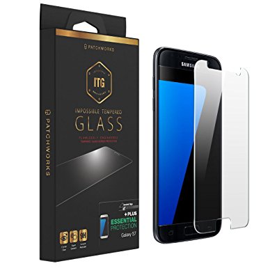 Samsung Galaxy S7 Patchworks ITG PLUS Tempered Glass Screen Protector - Made in Japan with soda-lime glass and finished in Korea