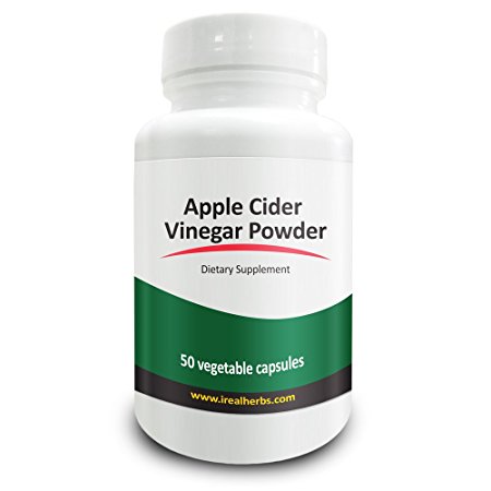 Real Herbs Apple Cider Vinegar 750mg – Detox & Weight Loss Supplement, Improves Lymphatic, Digestive & Immune System, Regulates Blood Sugar Level – 50 Vegetarian Capsules