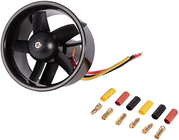 XCSOURCE 64mm Ducted 5-Rotor Fan with 4500KV Brushless Outrunner Motor Balance Tested for EDF Jet Airplane