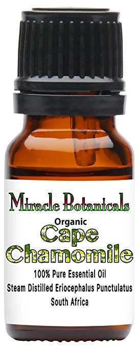 Miracle Botanicals Organic Cape Chamomile Essential Oil - 100% Pure Eriocephalus Punctulatus - Therapeutic Grade 10ml