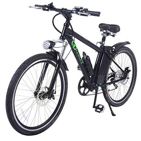 Goplus 26" 250W Electric Bicycle Sports Mountain Bike Variable Speed 36V Lithium Battery w/Cup Holder