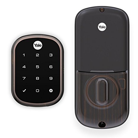 Yale Assure Lock SL Key Free Touchscreen Deadbolt with Z-Wave Plus in Bronze - Works with Samsung SmartThings, Wink, Iris, Honeywell and more