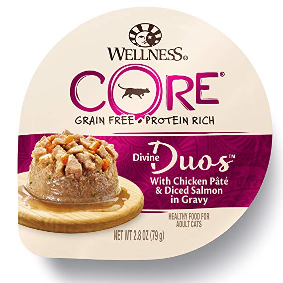 Wellness Core Divine Duos Natural Grain Free Wet Cat Food Chicken & Salmon