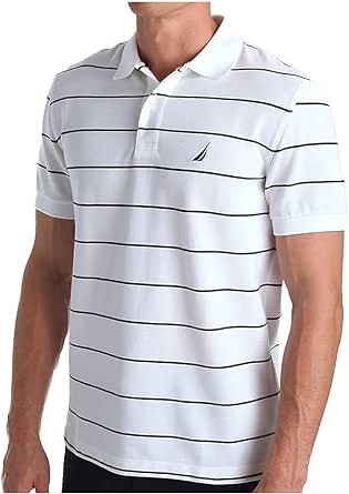 Nautica Men's Classic Short Sleeve Striped Polo T-Shirt