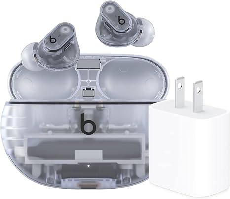 Beats Studio Buds   in Transparent with Apple 20W USB-C Power Adapter