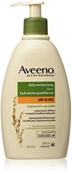 Aveeno Daily Moisturizing Lotion Pump with SPF 15, 354ml