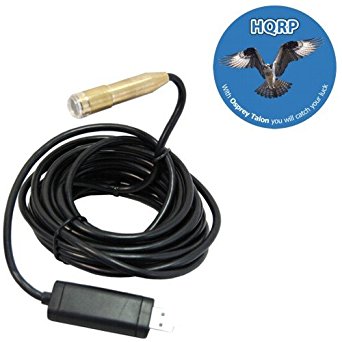 HQRP 196.85in / 16.4ft USB Wire Camera Waterproof Flexible Tube Scope for Inspection / Observation plus HQRP Coaster