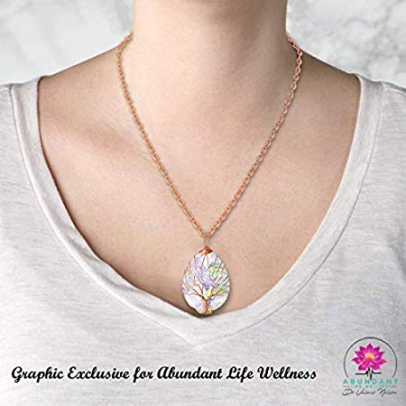 EMF Protection Pendant Necklace - Anti-Radiation - Programmed with 30  Homeopathic Frequencies - Multiple Styles - EMF Shield Necklace Jewelry by Dr. Valerie Nelson (Sparkly White Tree of Life)