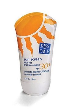 Kiss My Face Sunscreen SPF 30  with Oat Protein 100 Paraben Free 120 ml