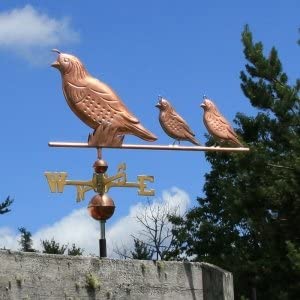 LARGE COPPER QUAIL WEATHERVANE MADE IN USA #329