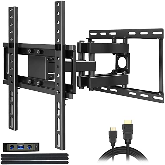TV Wall Mounts TV Bracket for Most 26-65 Inch LED,LCD Flat Screen Curved TVs,JUSTSTONE Full Motion TV Wall Mount with Tilt Swivel Articulating Dual Arms, Max VESA 400x400mm,88 LBS Loading