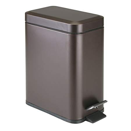 InterDesign Rectangle Step Can 5L, Bronze