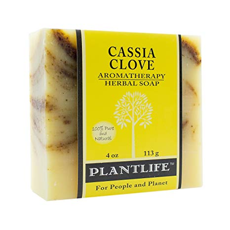 PLANTLIFE Cassia Clove Aromatherapy Soap Bar, 4 Ounce