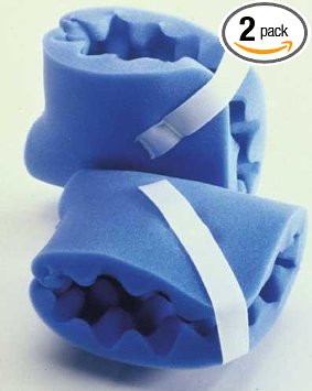 Medline Convoluted Foam Heel Protectors, Blue