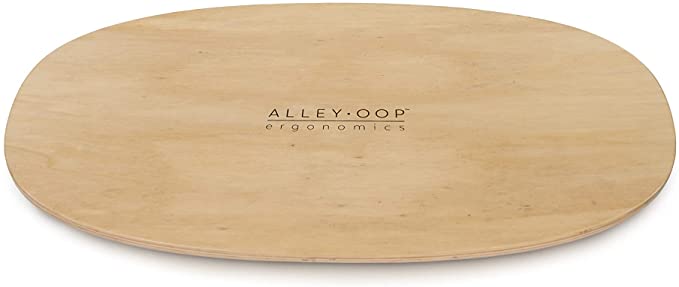 ALLEYOOP WOOD ROCKER BOARD • Unique 360° Omni-directional Rocking Movement • Ergonomically Engineered For Stability At Your Standing Desk, Medium, Maple