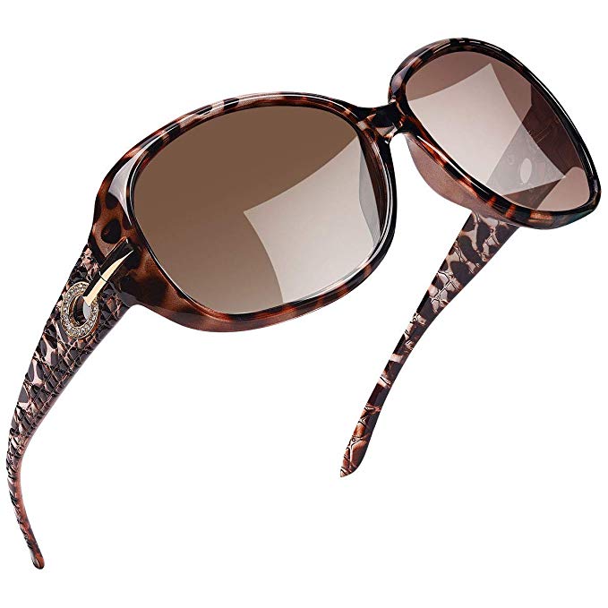 Joopin Polarized Sunglasses for Women Vintage Big Frame Sun Glasses Ladies Shades