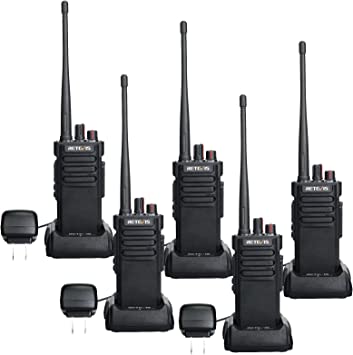 Retevis RT29 New Version,IP67 Waterproof,High Powered Walkie Talkies Long Range,3200mAh,Emergency Alarm,Military Grade Two Way Radio (5 Pack)