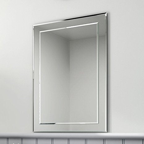 500 x 700 mm Rectangular Bevelled Designer Bathroom Wall Mirror MC148