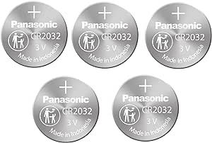 Panasonic CR2032 x 5 Batteries 3V Genuine Compliant with Coin Battery Safety Standards 2020