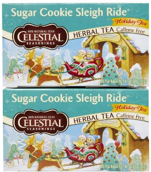 Celestial Seasonings Sugar Cookie Sleigh Ride Tea Bags - 20 ct - 2 Pack