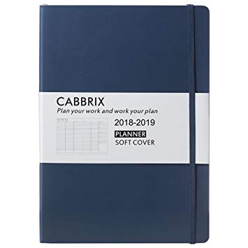 2018-2019 12-Month Undated Weekly & Daily Management, 53 Week Journal, Student Teacher Planner, 7"X10" by Cabbrix