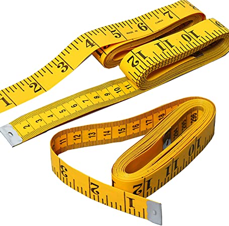 BSLINO 3pcs Tape Measure 300cm/120 Inch Double-scale Soft Tape Measuring Body Weight Loss Medical Body Measurement Sewing Tailor Cloth Ruler Dressmaker Flexible Ruler Tape Measure