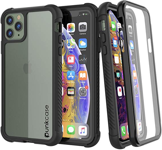 PunkCase iPhone 11 Pro Case [Spartan Series] Clear Rugged Heavy Duty Cover W/Built In Screen Protector | Ultra Slim 360 Full Body Protection Compatible W/Apple iPhone 11 Pro