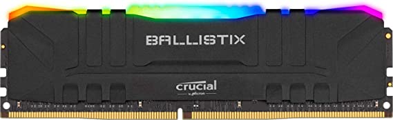 Crucial Ballistix RGB 3600 MHz DDR4 DRAM Desktop Gaming Memory 8GB CL16 BL8G36C16U4BL (Black)