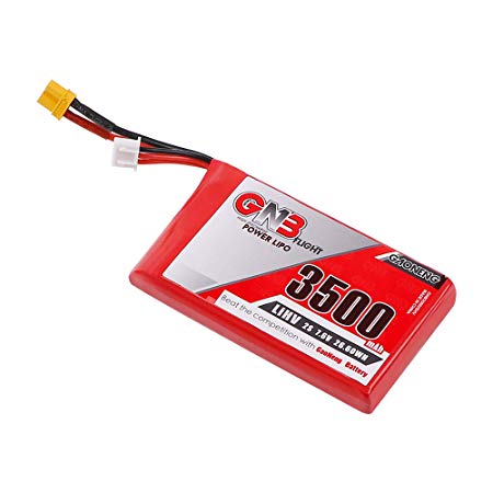 GAONENG 3500mAh 7.6V 2S LiPo LiHv Battery Pack with XT30 Plug for Frsky ACCST Taranis Q X7 Transmitter Remote Controller