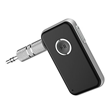 HiGoing AUX Bluetooth V4.1 Receiver, Wireless 3.5mm Audio Adapter for Home Sound Systerm/Car Audio Stereo System (A2DP, HFP, HSP, AVRCP, Hands-free Calling)