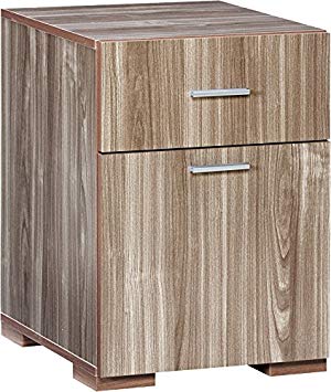Comfort Products Modern 2 Drawer Lateral File Cabinet, Walnut