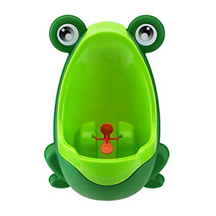 Baby Training Urinal RALMALL Frog Baby Toilet Potty Seat Pee Trainer for Boys w/Funny Aiming Target (Green)